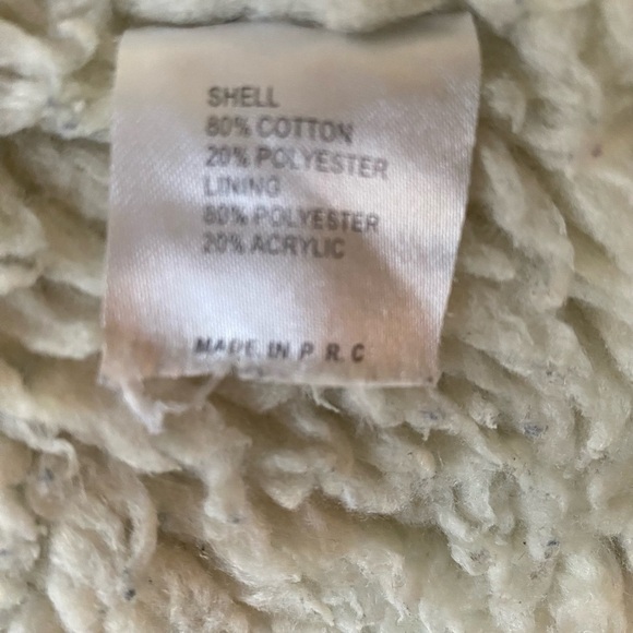 Brandy Melville Denim Jacket Sherpa Lining One Size - Picture 6 of 6